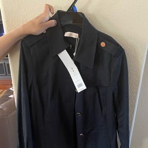 Brand New Black Tory Burch Grace Trench Coat